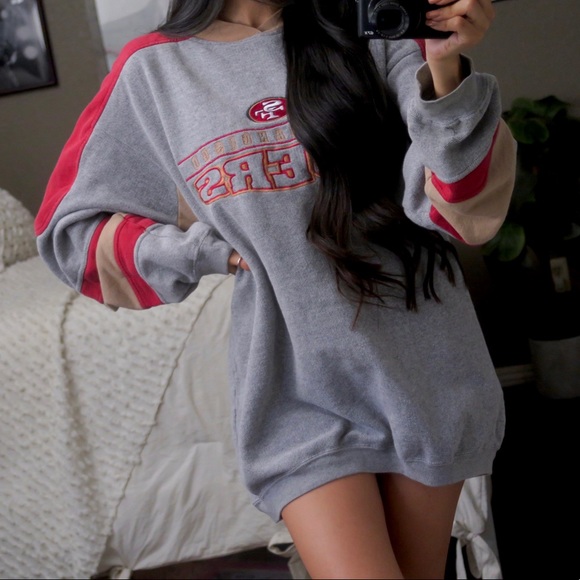 Vintage Tops - VTG NFL 49ERS Sweatshirt Crew Pullover Top